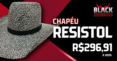 Mini Banner topo Chapeu Resistol / Black 2024