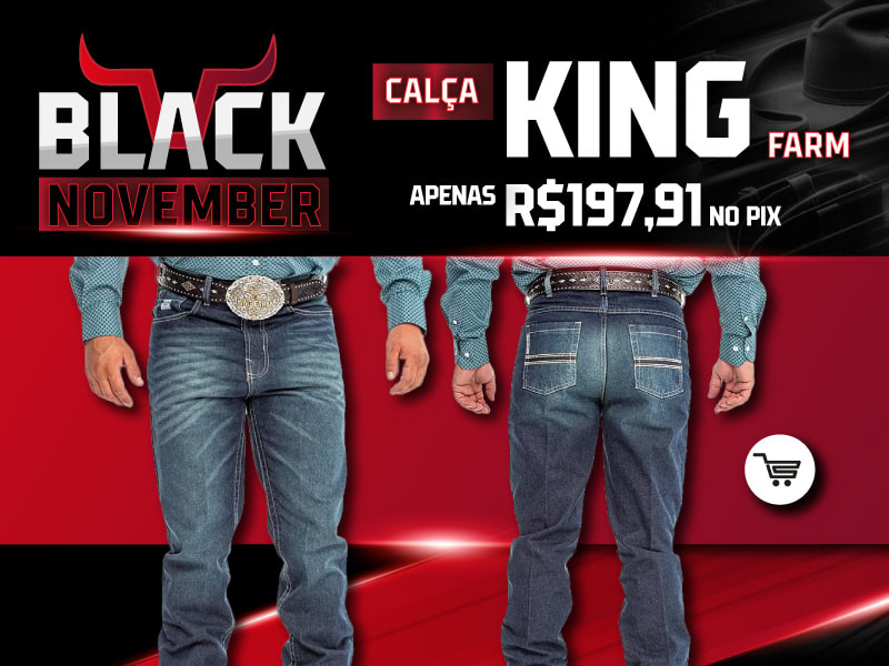 Banner destaque Mobile topo Calça King Farm / Black 2024