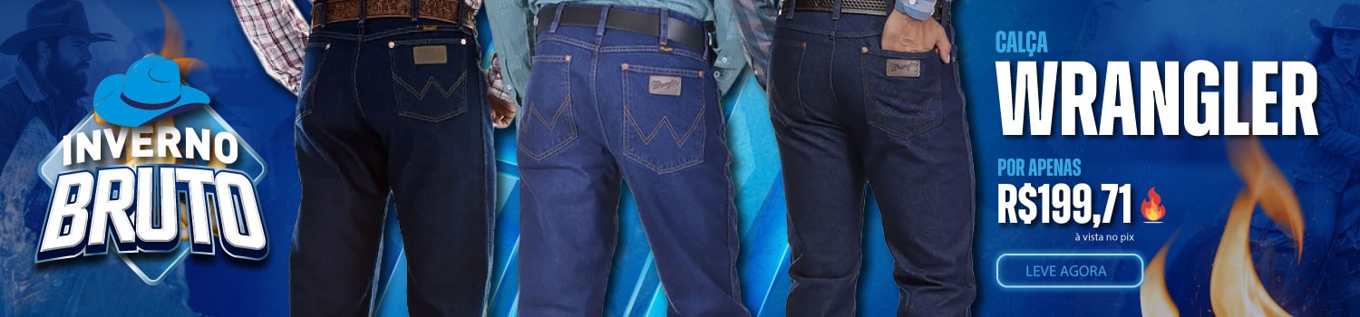 Inverto - calça wrangler masculina