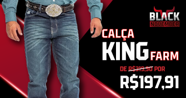 Mini Banner Rodape Calca King Farm  / Black 2024  