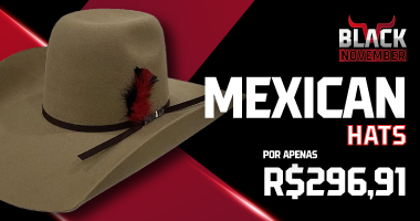 Mini Banner rodape Chapeu Mexican Hats / Black 2024