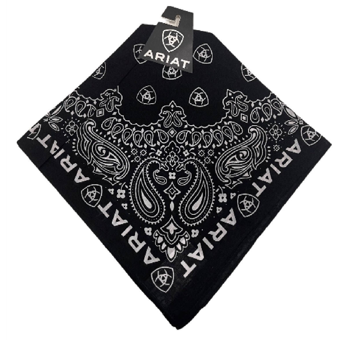 Bandana Classic Preto/Branco/Vermelho 1303-FW | Cris & Cia