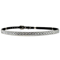 Bandinha Mineirinho Preto/Strass/Transparente MB-14