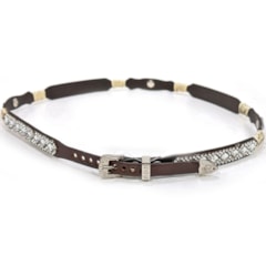 Bandinha Pyramid Marrom Strass Transparente PY-B40