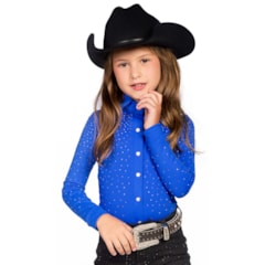 Body Bill Way Infantil Azul/Strass 122045