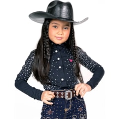 Body Bill Way Infantil Preto/Strass 122042
