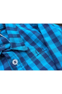 Body Camisa Mini Farm Infantil 020201 Azul/Azul Marinho