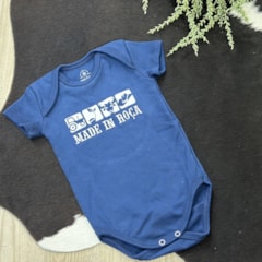 Body Mini Farm Infantil Agro MF12 Azul Marinho