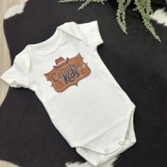 Body Mini Farm Infantil Country Rios MF09 Off White