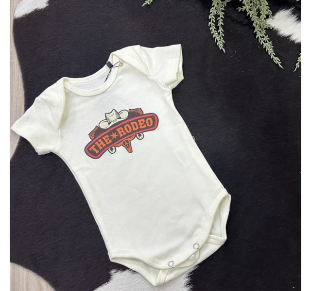 Body Mini Farm Infantil Rodeo MF13 Amarelo