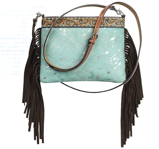 Bolsa Angel Ranch Turquesa/Marrom D330002733 - Crisecia