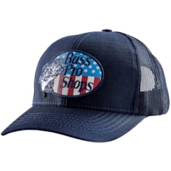 Boné Bass Pro Shops Importado BPS FLAG PATCH Azul Marinho