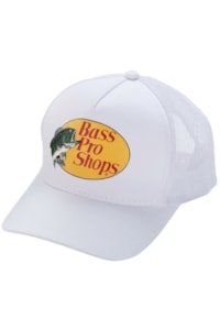 Boné Bass Pro Shops Importado BPS MESH CAP Branco