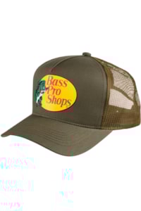 Boné Bass Pro Shops Importado BPS MESH CAP Verde Oliva