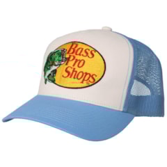 Boné Bass Pro Shops Importado BPS32524 Branco/Azul Claro