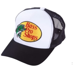 Boné Bass Pro Shops Importado BPS32524 Branco/Preto