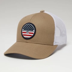 Boné Kimes Ranch Importado STARS STRIPES BROWN