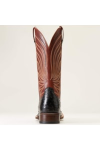 Bota Ariat Avestruz Cheia Jet Black Full Quill Ostrich 10046962