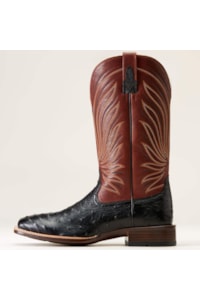 Bota Ariat Avestruz Cheia Jet Black Full Quill Ostrich 10046962