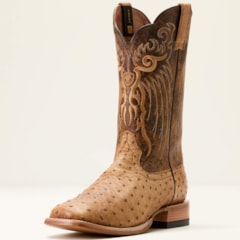 Bota Ariat Avestruz Honey Tan Full Quill Ostrichi/Chestnut 10053580