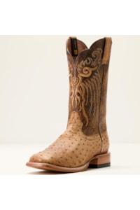Bota Ariat Avestruz Honey Tan Full Quill Ostrichi/Chestnut 10053580
