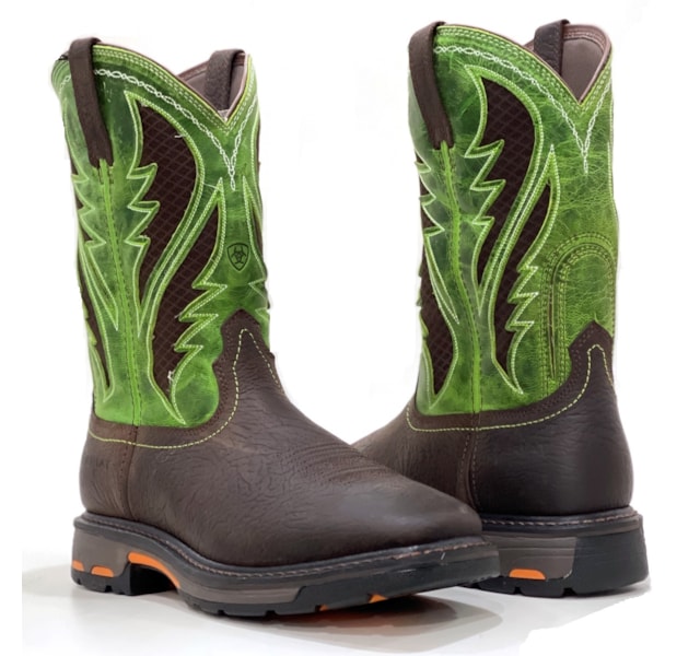 Bota Ariat Importada Bruin Brown/ Grass Green 10020083