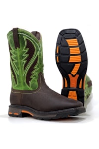 Bota Ariat Importada Bruin Brown/ Grass Green 10020083