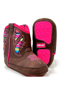 Bota Ariat Infantil Marrom/Pink A442001702