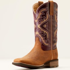 Bota Ariat Tooled Toasted Almond/Aged Merlot 10051023