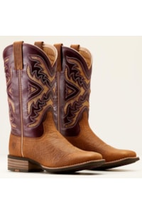 Bota Ariat Tooled Toasted Almond/Aged Merlot 10051023