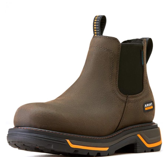 Bota Ariat Work Cano Baixo À Prova D'água Big Rig Chelsea 10042545