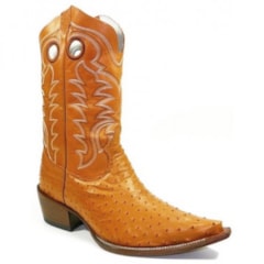 Bota DGO Avestruz Conhaque 1585000119C2W