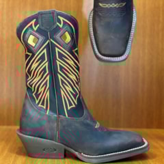 Bota DGO Carrapeta Med Dod/Café/Laranja 1420602130G2L