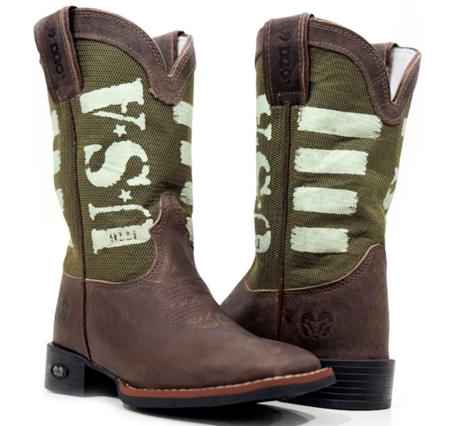 Bota DGO Infantil Med Dog/USA Musgo 12K21002138G2P