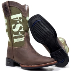 Bota DGO Infantil Med Dog/USA Musgo 12K21002138G2P