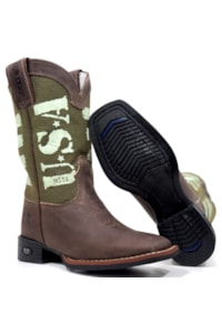 Bota DGO Infantil Med Dog/USA Musgo 12K21002138G2P