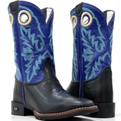 Bota DGO Infantil Preto/Azul Bic 12K112G2P