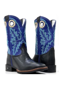 Bota DGO Infantil Preto/Azul Bic 12K112G2P