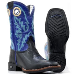 Bota DGO Infantil Preto/Azul Bic 12K112G2P