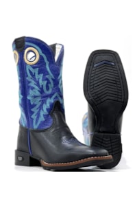 Bota DGO Infantil Preto/Azul Bic 12K112G2P