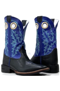 Bota DGO Preto/Azul Bic 120112G2P