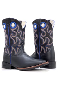 Bota DGO Preto/Preto/Azul 120070G2P