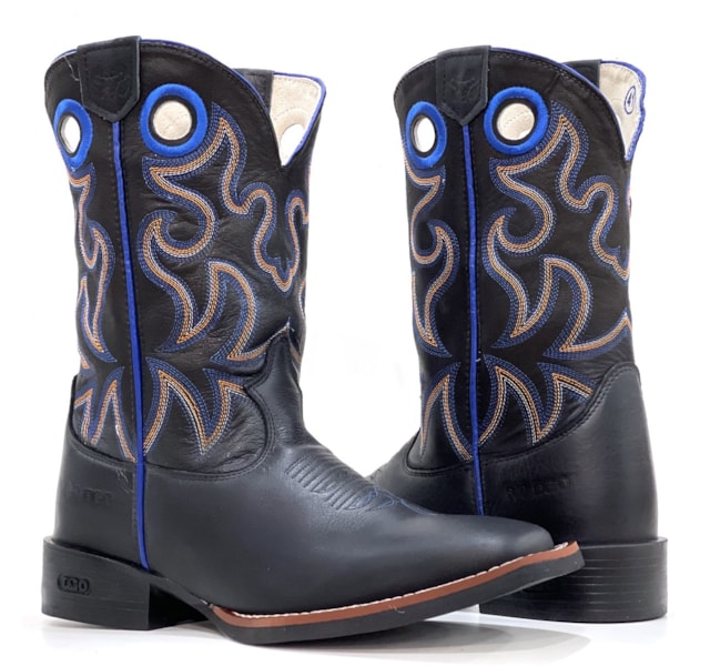 Bota DGO Preto/Preto/Azul 120070G2P