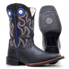 Bota DGO Preto/Preto/Azul 120070G2P