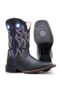 Bota DGO Preto/Preto/Azul 120070G2P