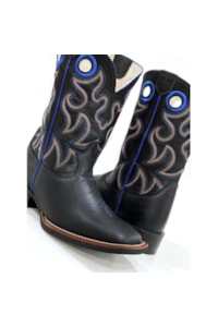 Bota DGO Preto/Preto/Azul 120070G2P