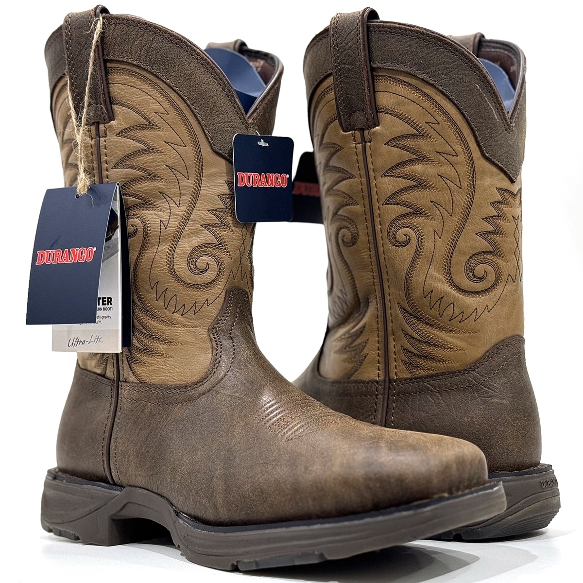 durrrk Bota Durango Importada Malverick XP Marrom/Azul DDB0268 | Cris & Cia