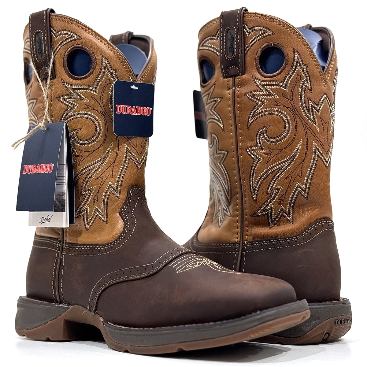 Bota Durango Importada Rebel Marrom/Bege DB4442 | Cris & Cia
