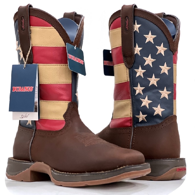 Bota Durango Importada Rebel Marrom/USA DB5554 - Crisecia