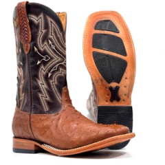 Bota Goyazes Avestruz Cheia Goyazes/Atlanta Café 251501-AC